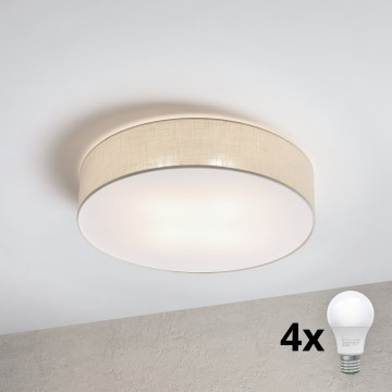 Brilagi - LED stropné svietidlo SIRIJA 4xE27/60W/230V pr. 60 cm krémové