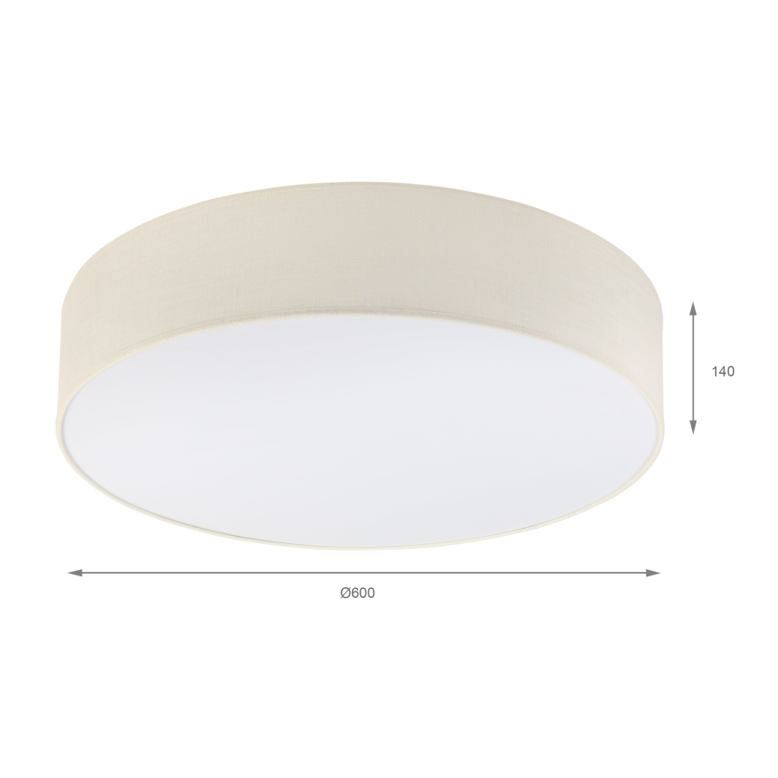 Brilagi - LED stropné svietidlo SIRIJA 4xE27/60W/230V pr. 60 cm krémové