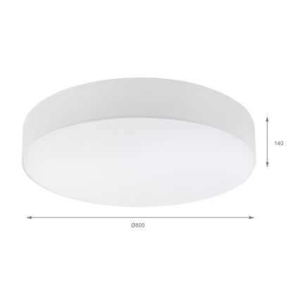 Brilagi - LED stropné svietidlo SIRIJA 6xE27/15W/230V pr. 80 cm biele