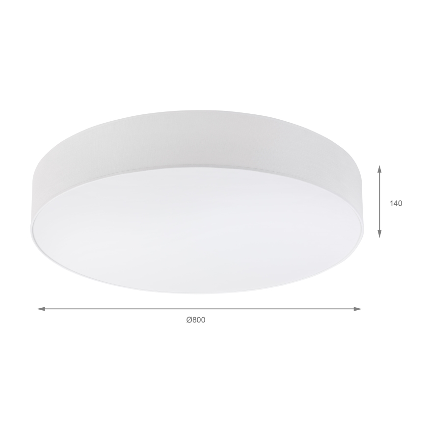 Brilagi - LED stropné svietidlo SIRIJA 6xE27/15W/230V pr. 80 cm biele
