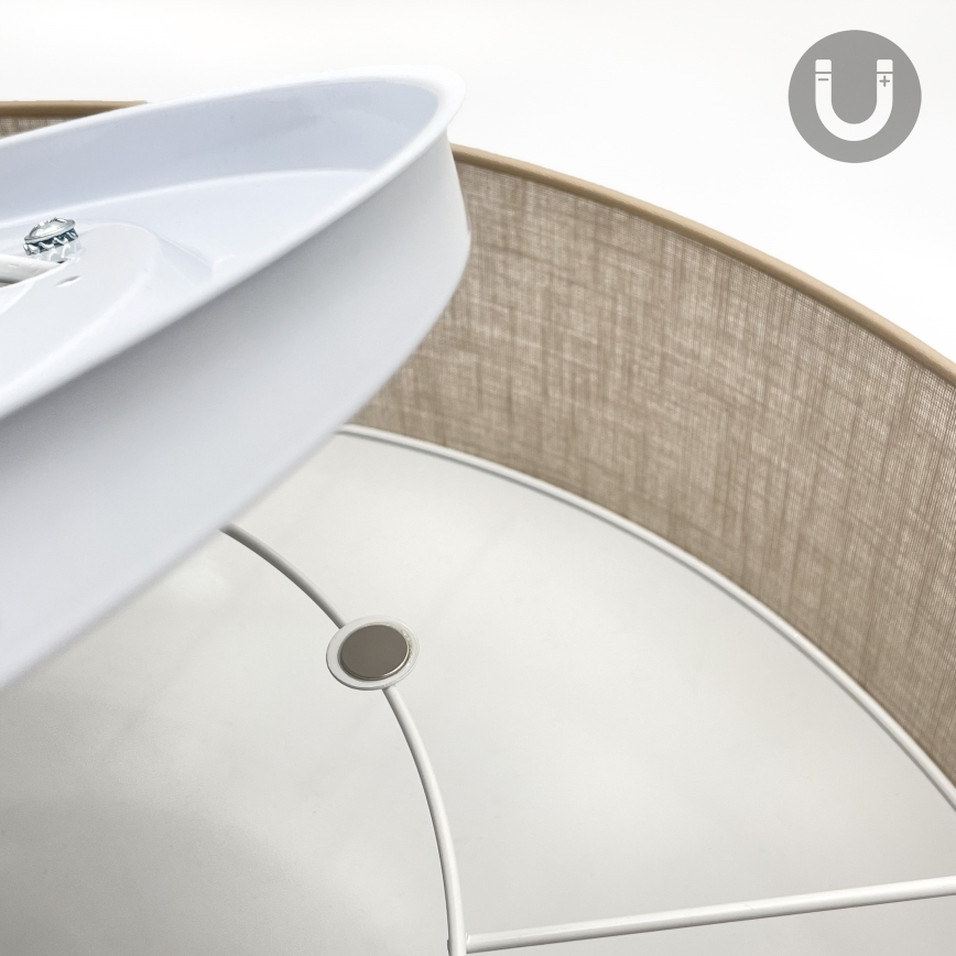 Brilagi - LED stropné svietidlo SIRIJA 6xE27/60W/230V, priemer 80 cm, béžové