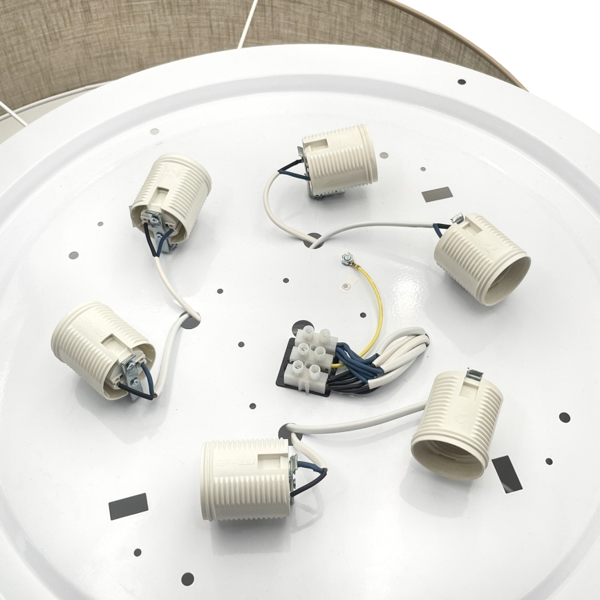 Brilagi - LED stropné svietidlo SIRIJA 6xE27/60W/230V, priemer 80 cm, béžové