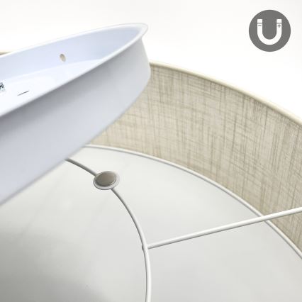 Brilagi - LED stropné svietidlo SIRIJA 6xE27/60W/230V priemer 80 cm krémová