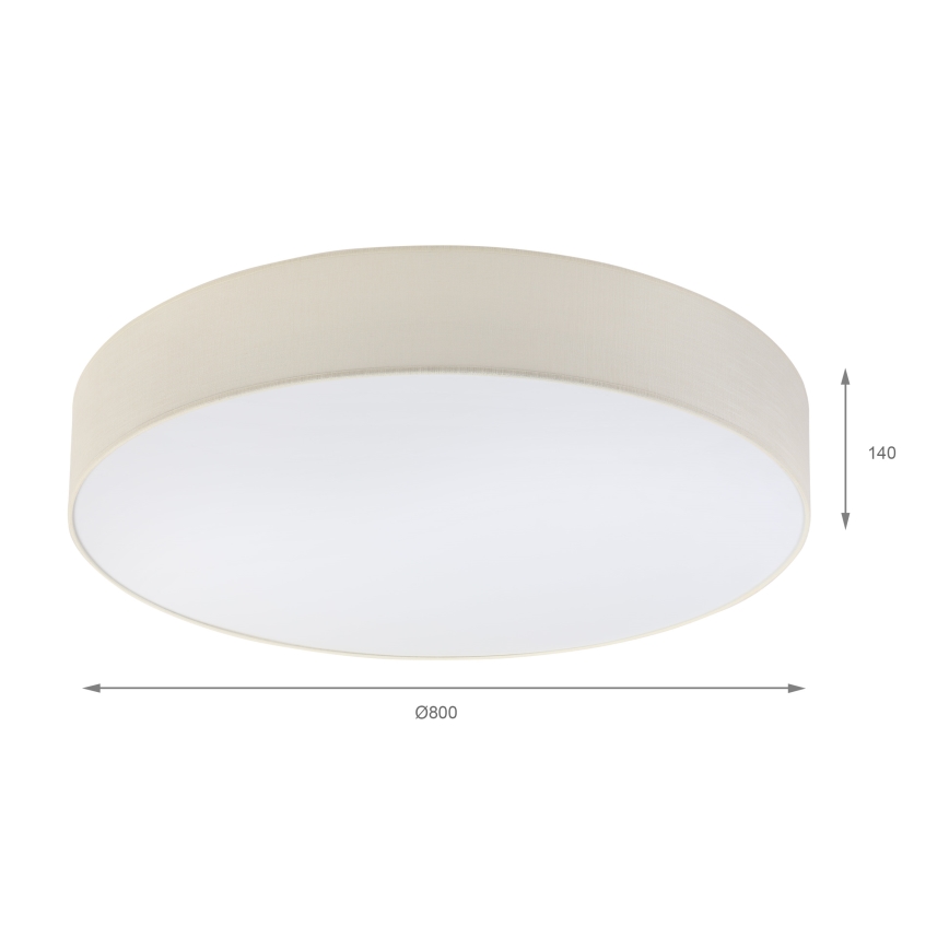 Brilagi - LED stropné svietidlo SIRIJA 6xE27/60W/230V priemer 80 cm krémová