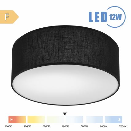 Brilagi - LED Stropné svietidlo SIRIJA LED/12W/230V pr. 35 cm čierna