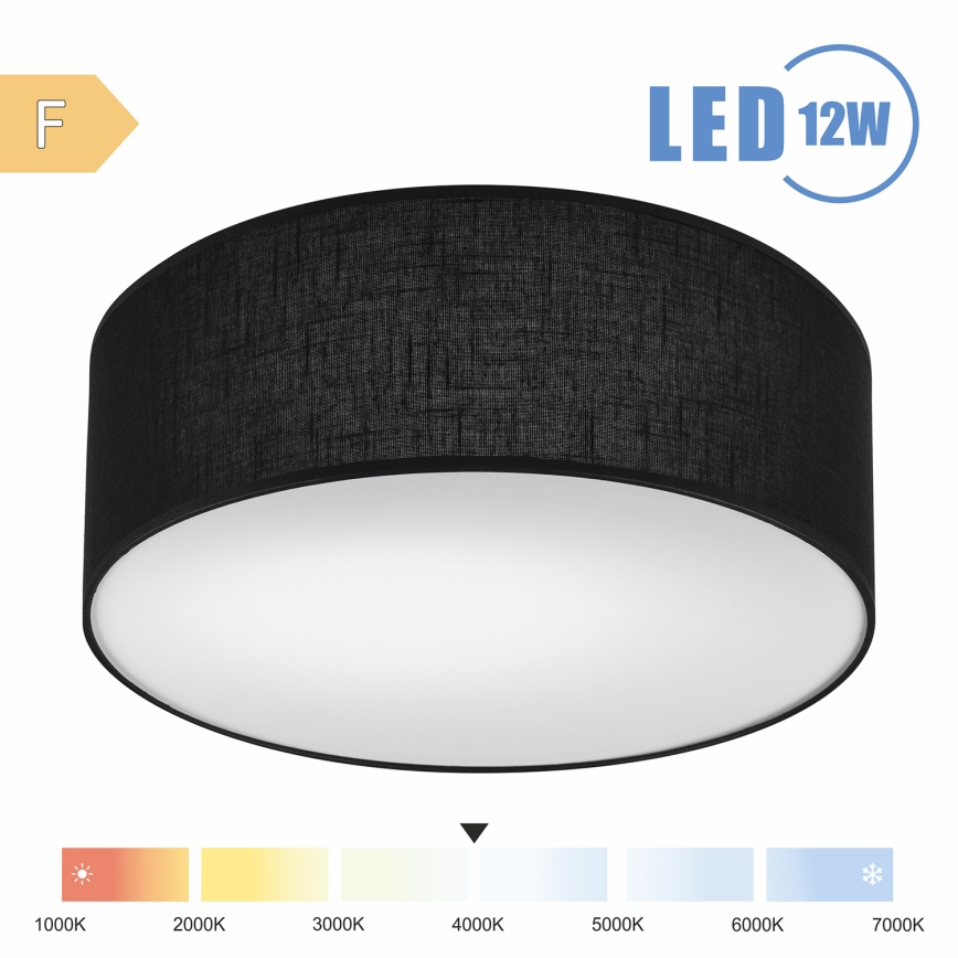 Brilagi - LED Stropné svietidlo SIRIJA LED/12W/230V pr. 35 cm čierna