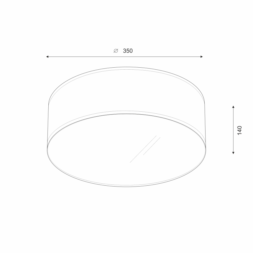 Brilagi - LED Stropné svietidlo SIRIJA LED/12W/230V pr. 35 cm čierna