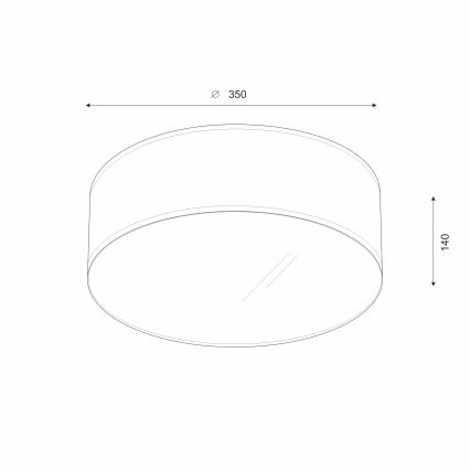 Brilagi - LED Stropné svietidlo SIRIJA LED/12W/230V pr. 35 cm hnedá