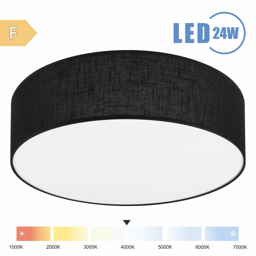 Brilagi - LED Stropné svietidlo SIRIJA LED/24W/230V pr. 45 cm čierna