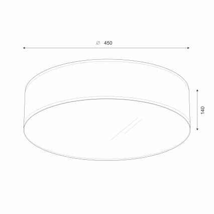 Brilagi - LED Stropné svietidlo SIRIJA LED/24W/230V pr. 45 cm čierna