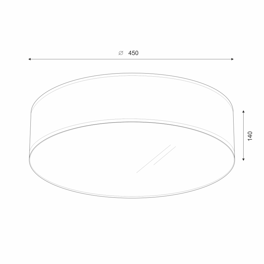 Brilagi - LED Stropné svietidlo SIRIJA LED/24W/230V pr. 45 cm čierna
