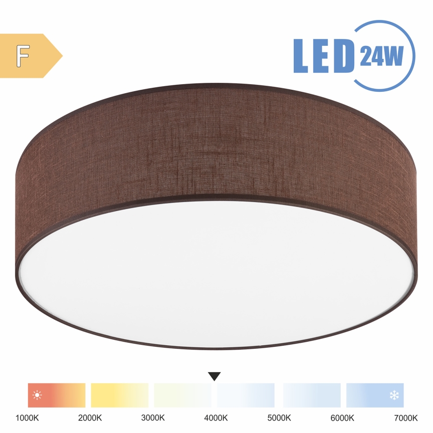 Brilagi - LED Stropné svietidlo SIRIJA LED/24W/230V pr. 45 cm hnedá