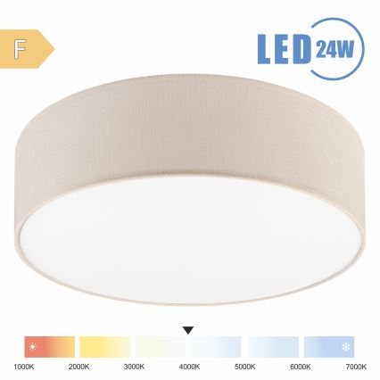 Brilagi - LED Stropné svietidlo SIRIJA LED/24W/230V pr. 45 cm krémová