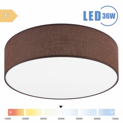 Brilagi - LED Stropné svietidlo SIRIJA LED/36W/230V pr. 45 cm hnedá
