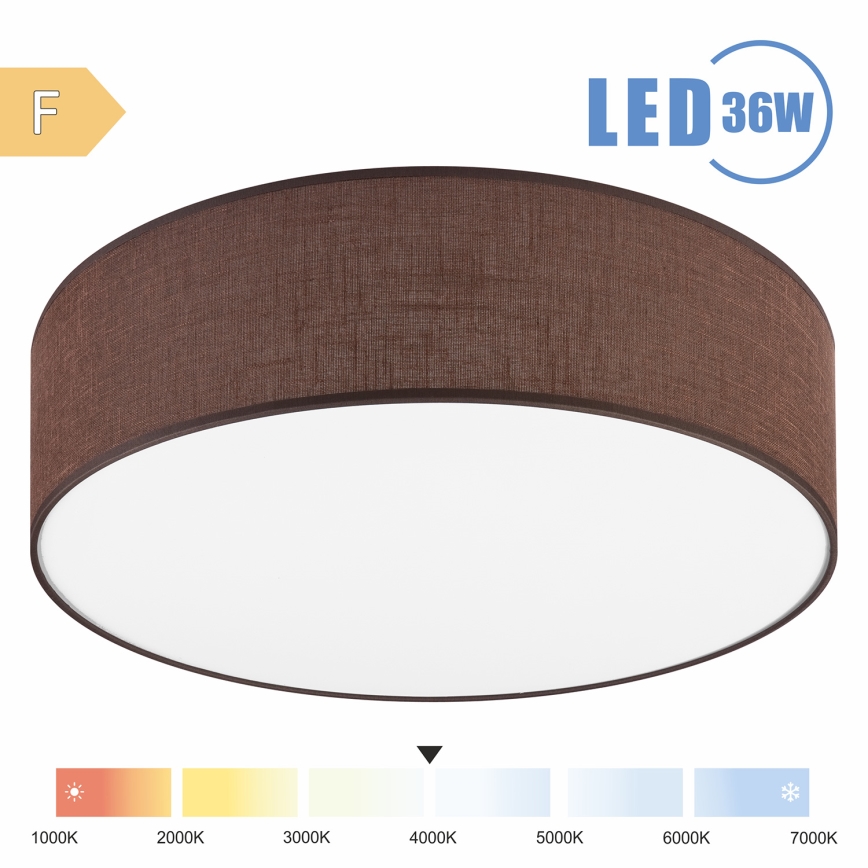 Brilagi - LED Stropné svietidlo SIRIJA LED/36W/230V pr. 45 cm hnedá
