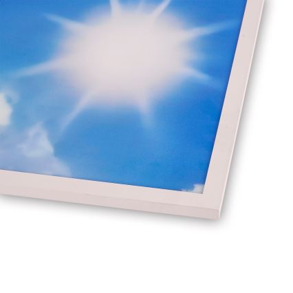 Brilagi - LED Stropné svietidlo SLIMFRAME SKY LED/58W/230V 60x60 cm strieborná/modrá