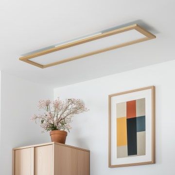 Brilagi - LED Stropné svietidlo SLIMFRAME WOOD LED/58W/230V 124x34 cm hnedá