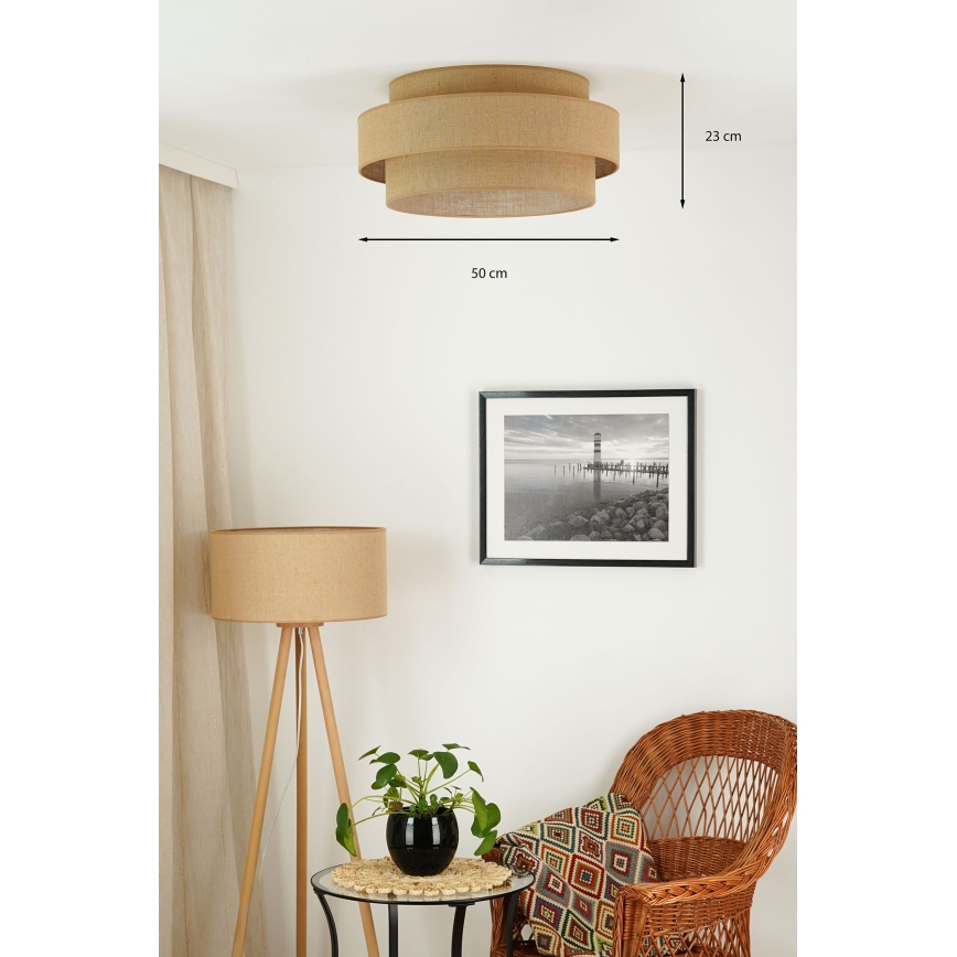 Brilagi - LED Stropné svietidlo SPACE YUTE LED/12W/230V pr. 50 cm 3000K/4000K/6400K béžová