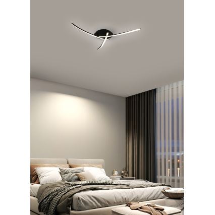 Brilagi - LED stropné svietidlo STRIPES LED/24W/230V priemer 64 cm čierna