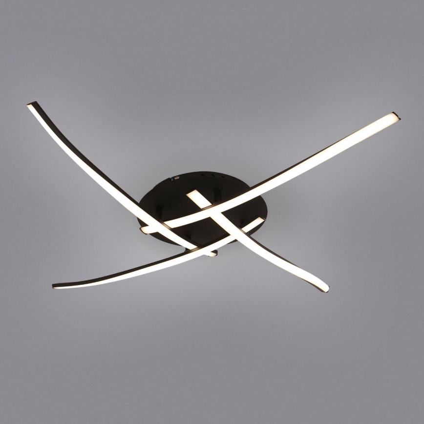 Brilagi - LED stropné svietidlo STRIPES LED/32W/230V 60x60 cm čierne