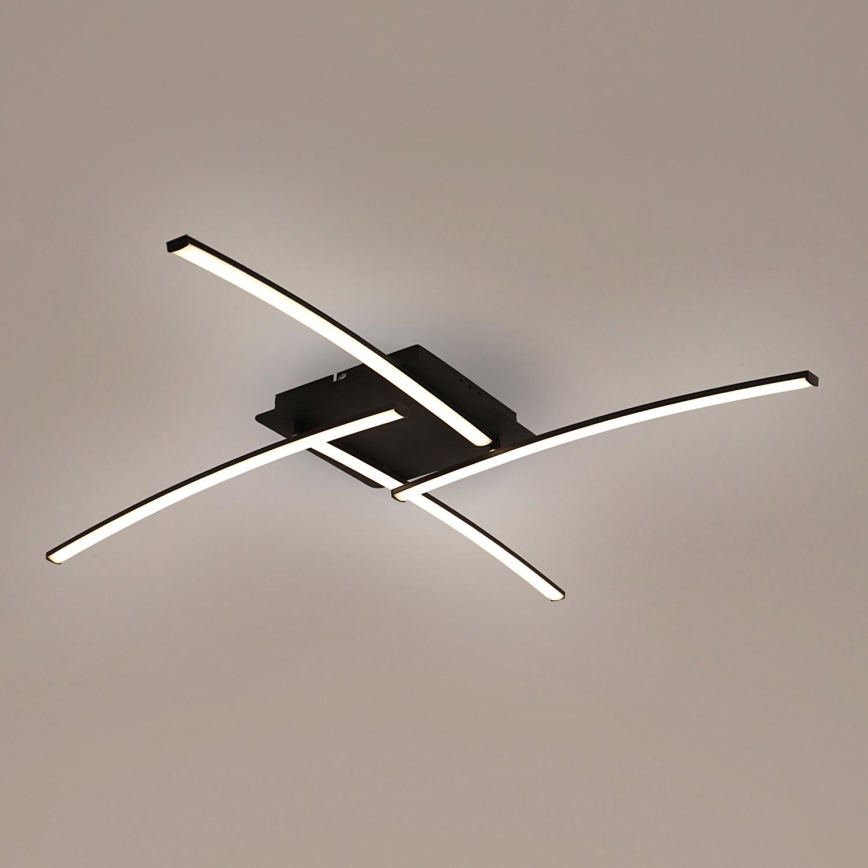 Brilagi - LED stropné svietidlo STRIPES LED/32W/230V 69x69 cm čierne