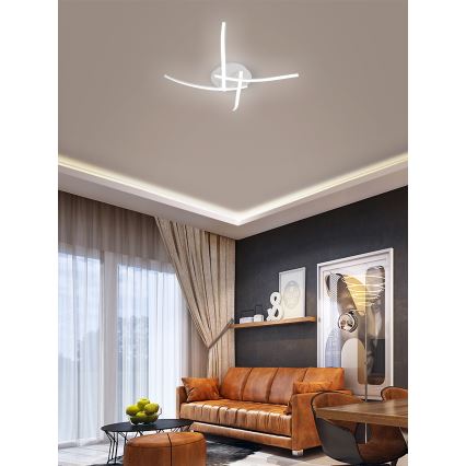 Brilagi - LED stropné svietidlo STRIPES LED/32W/230V 60x60 cm biela
