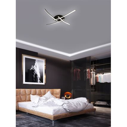 Brilagi - LED Stropné svietidlo STRIPES LED/32W/230V čierna