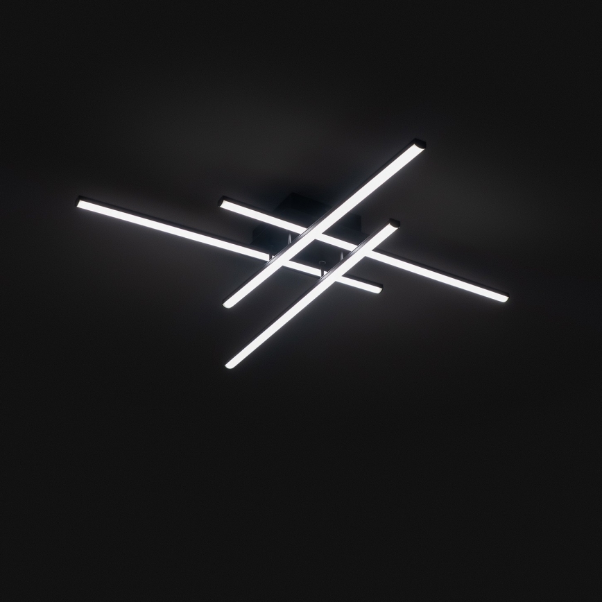 Brilagi - LED Stropné svietidlo STRIPES LED/37W/230V 68x68 cm čierna