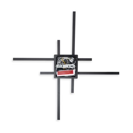 Brilagi - LED Stropné svietidlo STRIPES LED/37W/230V 68x68 cm čierna
