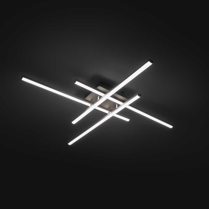 Brilagi - LED stropné svietidlo STRIPES LED/37W/230V 68x68 cm strieborné