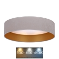 Brilagi - LED Stropné svietidlo VELVET LED/12W/230V pr. 30 cm 3000K/4000K/6400K krémová/zlatá