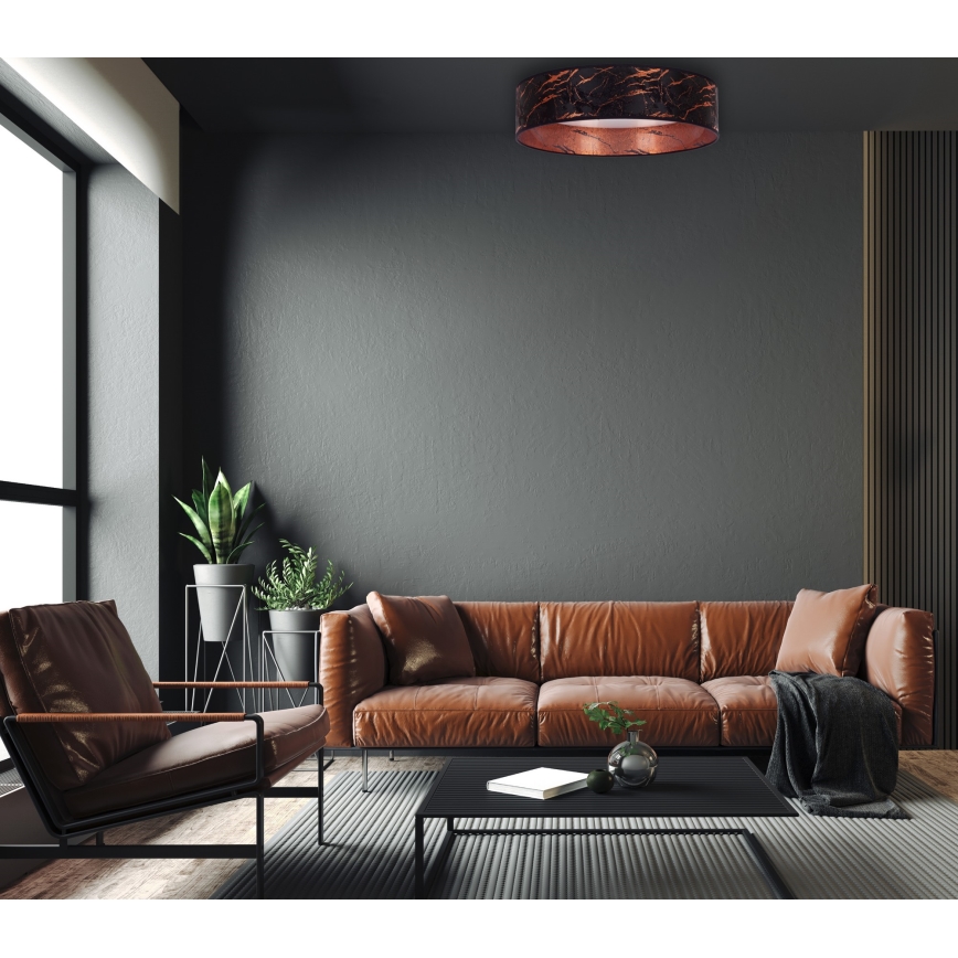 Brilagi - LED Stropné svietidlo VELVET LED/24W/230V pr. 40 cm 3000/4000/6400K čierna/medená
