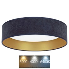 Brilagi - LED Stropné svietidlo VELVET LED/24W/230V 3000/4000/6400K modrá/zlatá