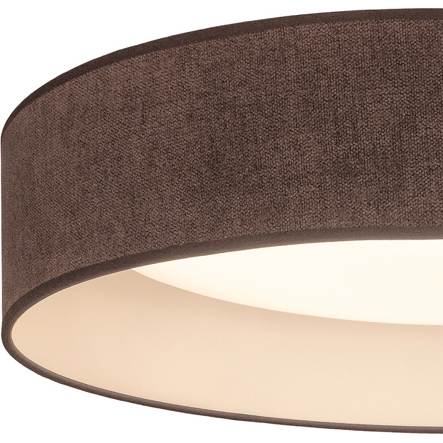 BRILAGI - LED stropné svietidlo VELVET SIMPLE, LED 24 W, 230 V, 3000 K, priemer 45 cm, hnedé