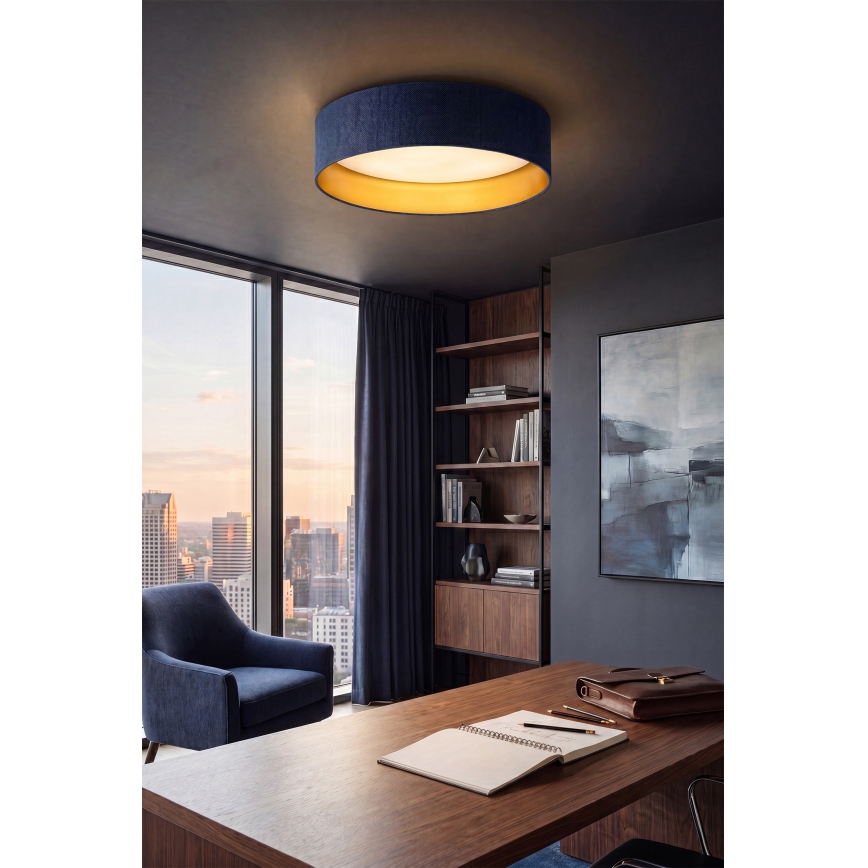 BRILAGI - LED stropné svietidlo VELVET SIMPLE LED/24W/230V 3000K pr. 45 cm modré/zlaté
