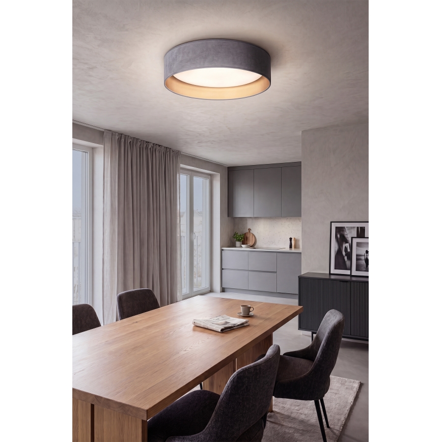 BRILAGI - LED stropné svietidlo VELVET SIMPLE LED/24W/230V 4000K pr. 45 cm šedá/zlatá