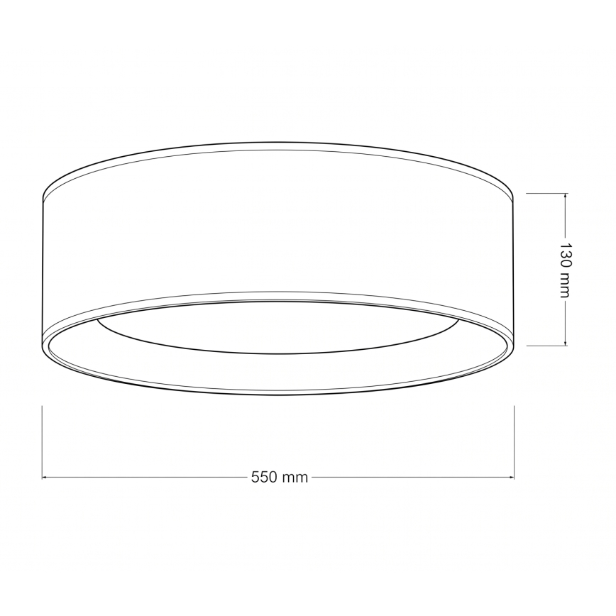 Brilagi - LED stropné svietidlo VELVET SIMPLE LED/36W/230V 3000K, priemer 55 cm, krémová/zlatá