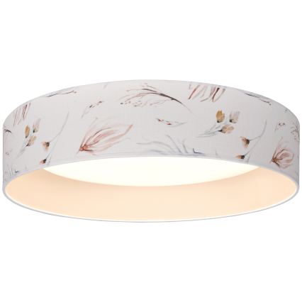 BRILAGI - LED stropné svietidlo VELVET SIMPLE LED/36W/230V 3000K pr. 55 cm biela/kvety
