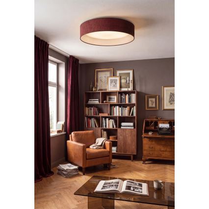 BRILAGI - LED stropné svietidlo VELVET SIMPLE LED/36W/230V 3000K pr. 55 cm vínová