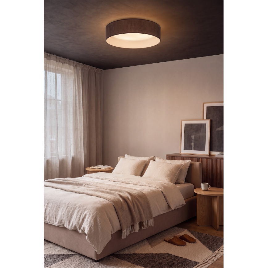 BRILAGI - LED stropné svietidlo VELVET SIMPLE LED/36W/230V 3000K, priemer 55 cm, hnedé