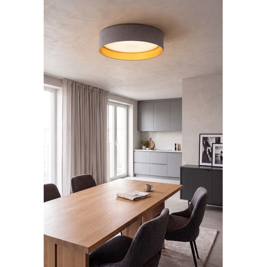 Brilagi - LED stropné svietidlo VELVET SIMPLE LED/36W/230V 3000K, priemer 55 cm, šedá/zlatá