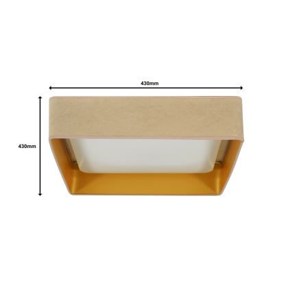 Brilagi - LED Stropné svietidlo VELVET SQUARE LED/24W/230V béžová