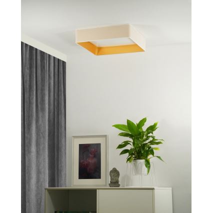 Brilagi - LED Stropné svietidlo VELVET SQUARE LED/24W/230V krémová