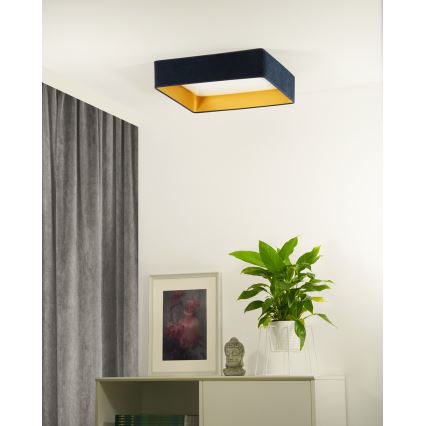 Brilagi - LED Stropné svietidlo VELVET SQUARE LED/24W/230V tmavomodrá