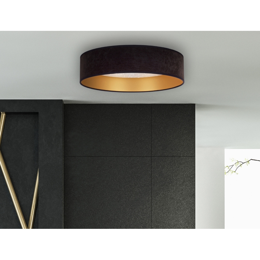 Brilagi - LED Stropné svietidlo VELVET STAR LED/24W/230V pr. 40 cm 3000K/4000K/6400K čierna/zlatá