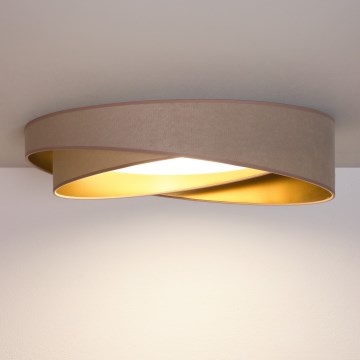 BRILAGI - LED Stropné svietidlo VELVET TWIST LED/24W/230V 4000K pr. 55 cm béžová/zlatá