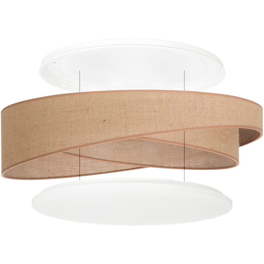 BRILAGI - LED stropné svietidlo VELVET TWIST LED/24W/230V 4000K pr. 55 cm béžové