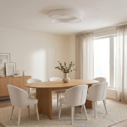 BRILAGI - LED stropné svietidlo VELVET TWIST LED/24W/230V 4000K pr. 55 cm biela