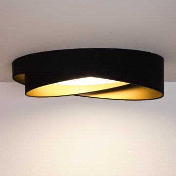 BRILAGI - LED stropné svietidlo VELVET TWIST LED/24W/230V 4000K pr. 55 cm čierna/zlatá