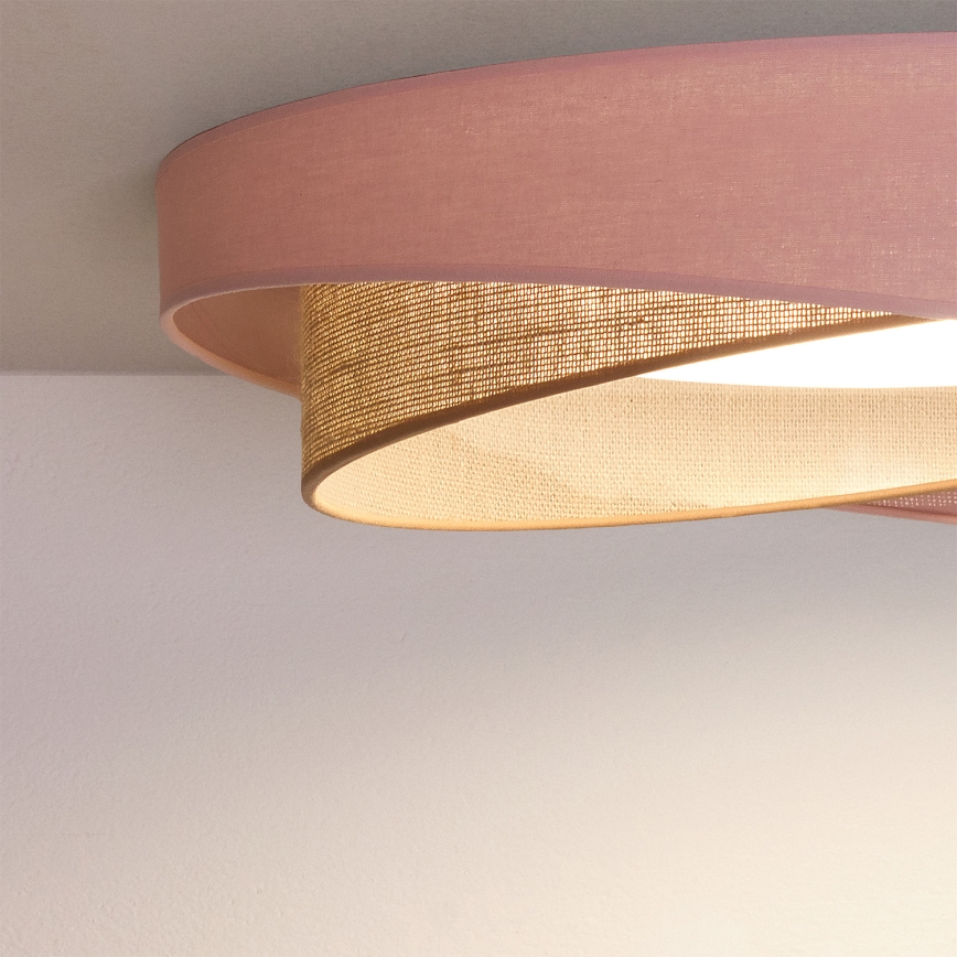 BRILAGI - LED stropné svietidlo VELVET TWIST LED/24W/230V 4000K pr. 55 cm ružová/béžová